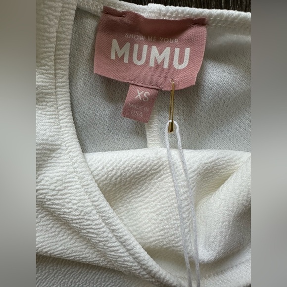 Show Me Your Mumu Uno Bodysuit Bone One Shoulder Size XS - Picture 4 of 6